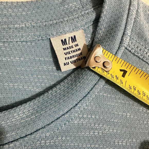 Tommy Bahama Men's Medium Ocean Liner Blue Crew-Neck Short Sleeve T-Shirt - Picture 3 of 9